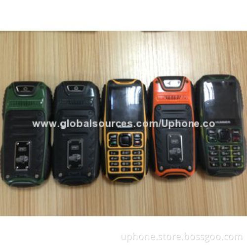Competitive IP67 Waterproof Dual-SIM phones with 2.0-inch Touch Screen and 1,450mAh Li-ion Battery